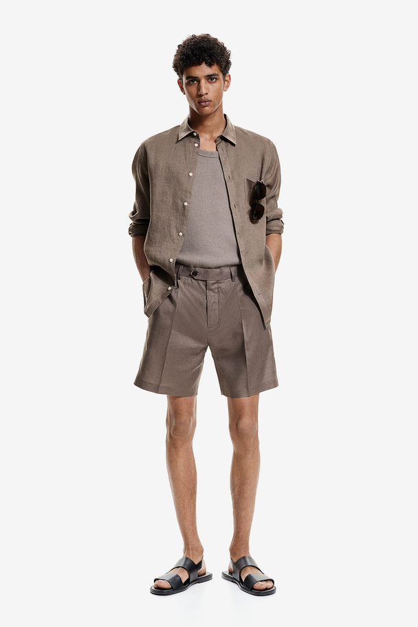 H&M Elegante Shorts aus Leinen Relaxed Fit