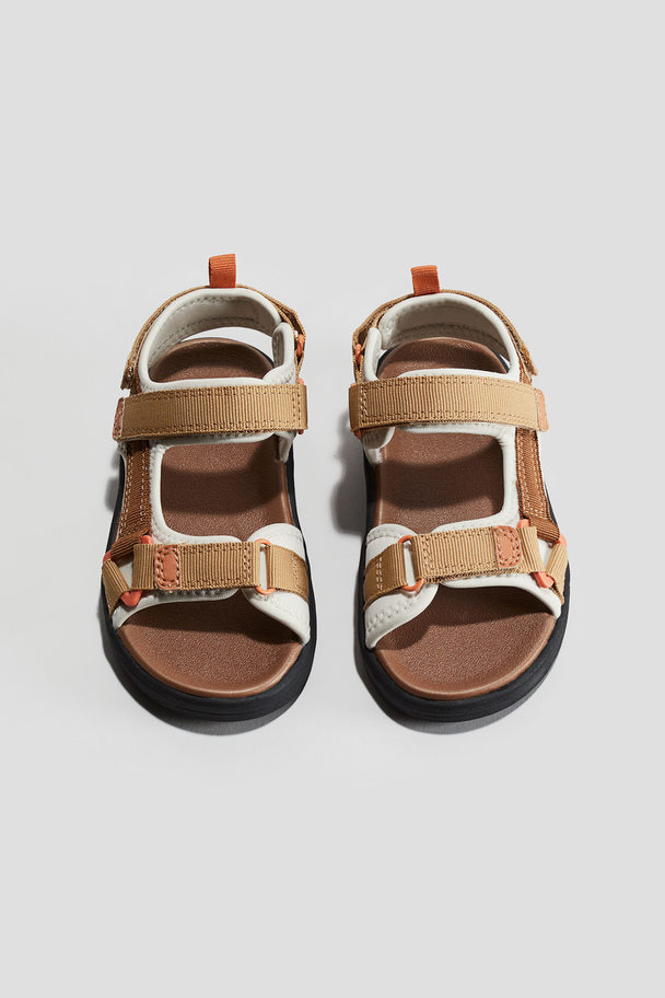 H&M Sandalen aus Scuba Beige