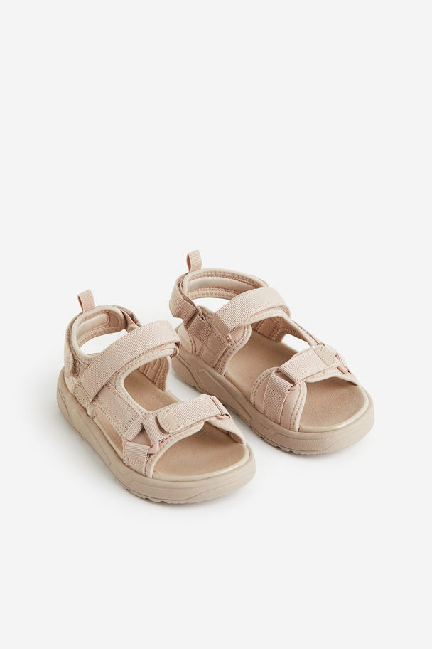 H&M Sandalen Van Scuba Beige