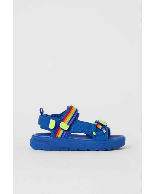 H&M Scuba Sandals Blue/rainbow-coloured