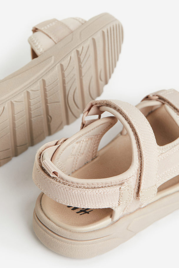 H&M Sandalen Van Scuba Beige