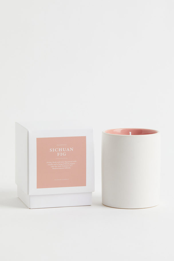 H&M HOME Scented Candle In A Ceramic Holder Old Rose/sichuan Fig