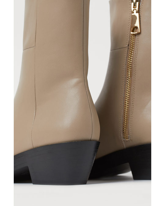 H&M Ankle Boots Beige