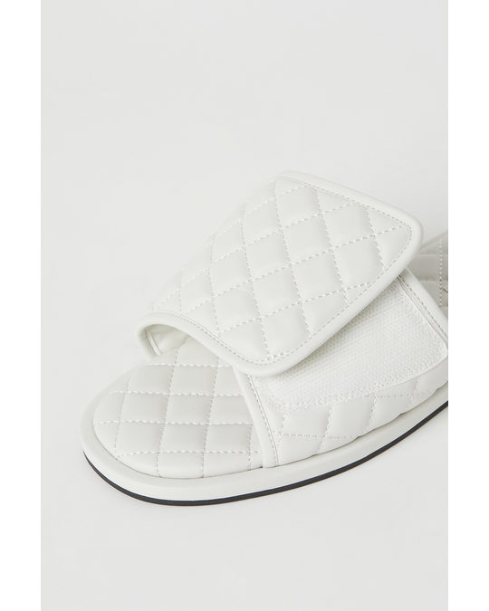 H&M Quilted Slippers White