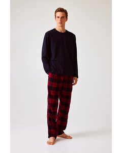 Pyjama - Regular Fit Rood/geruit