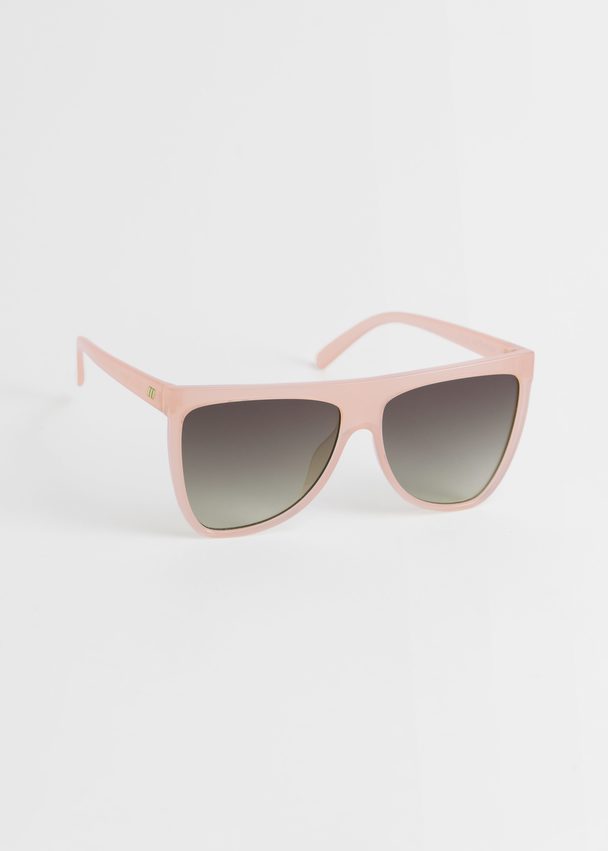 & Other Stories Le Specs Reclaim Sunglasses Pink