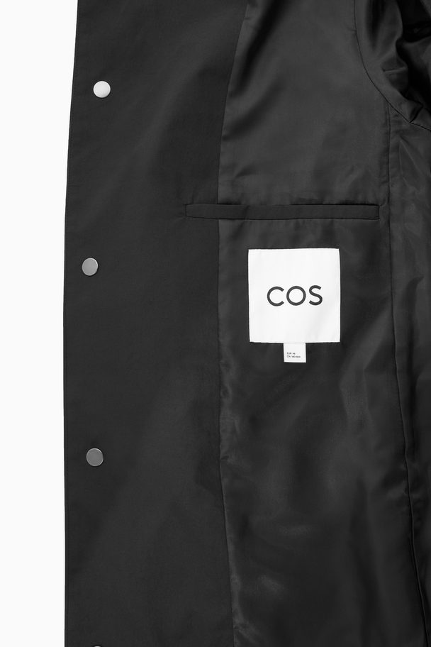COS Nylon Car Coat Black