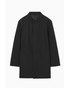 Nylon Car Coat Black