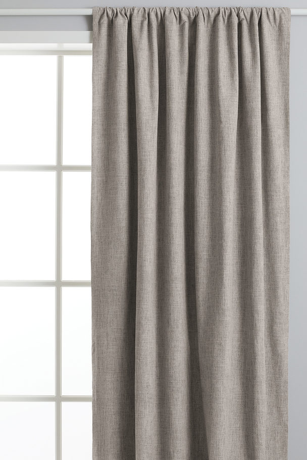 H&M HOME 2-pack Blackout Curtains Beige Marl