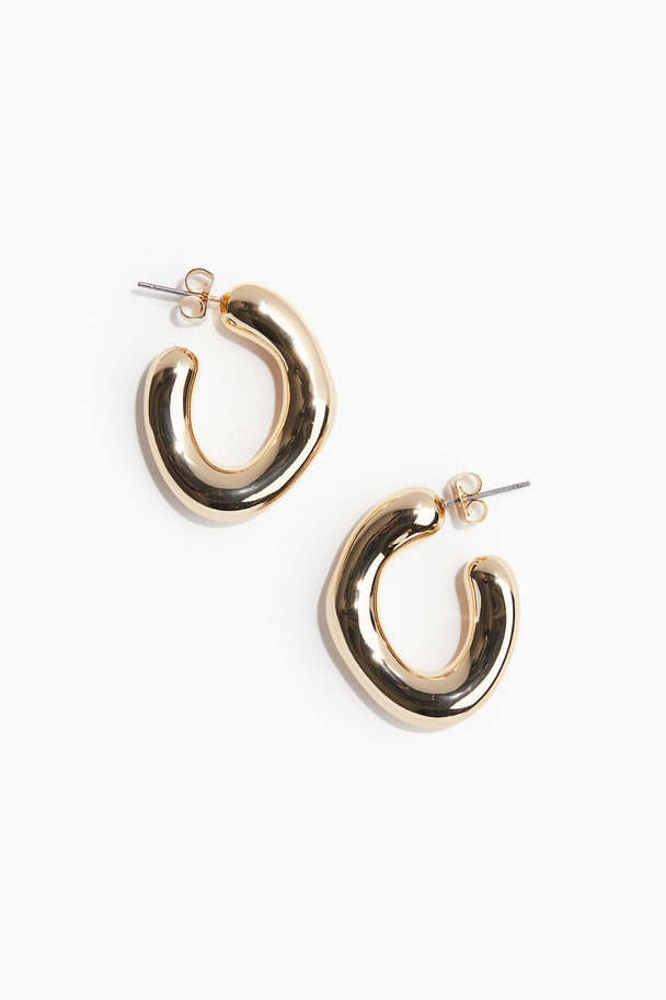 H&M Hoop Earrings Gold-coloured