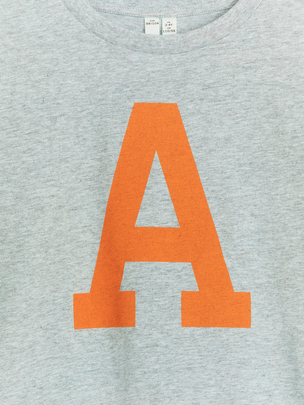 ARKET Varsity T-shirt Gråmeleret