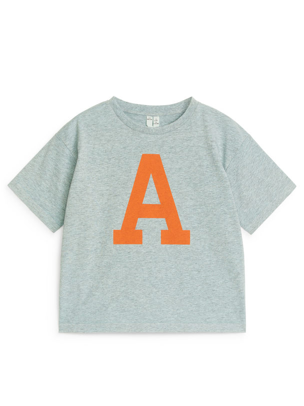 ARKET Varsity T-shirt Gråmeleret