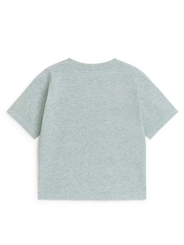 ARKET Varsity T-shirt Grey Melange