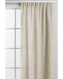 2-pack Linen Curtain Lengths Light Khaki Green