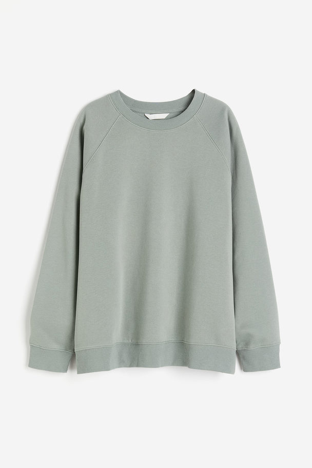 H&M Sweatshirt Salbeigrün