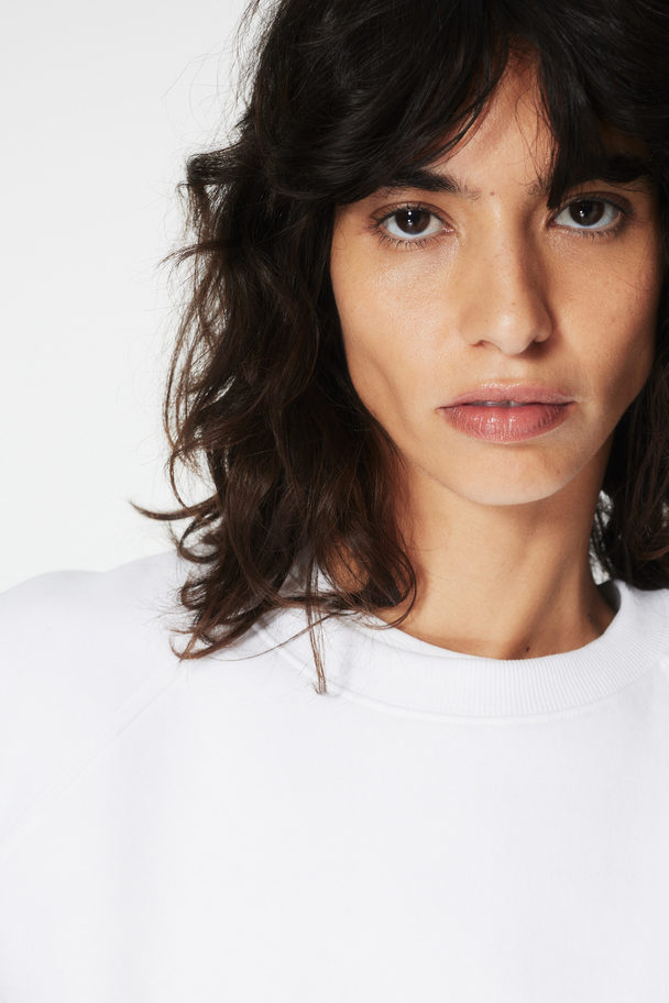 H&M Sweatshirt Weiß