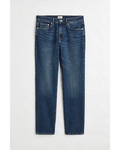 Straight Regular Jeans Denimblå