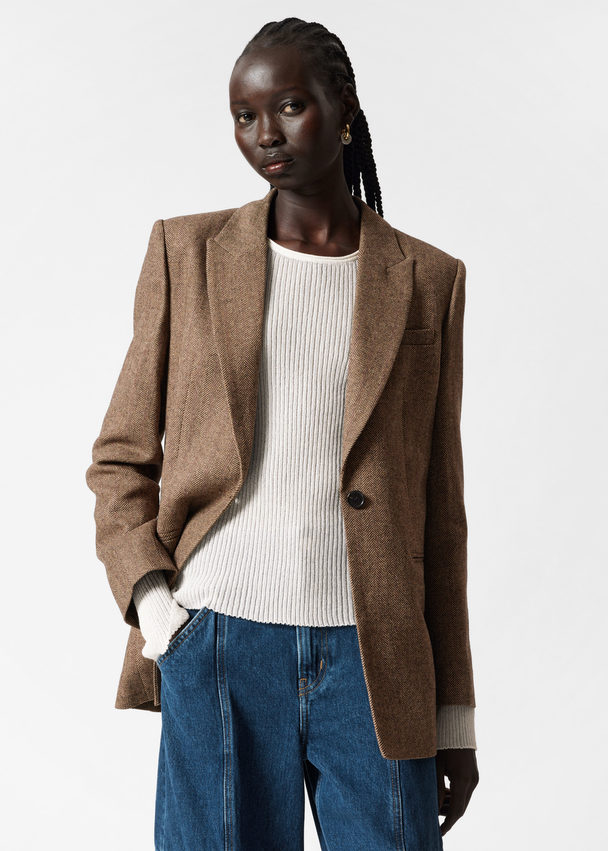 & Other Stories Oversized Blazer Brun