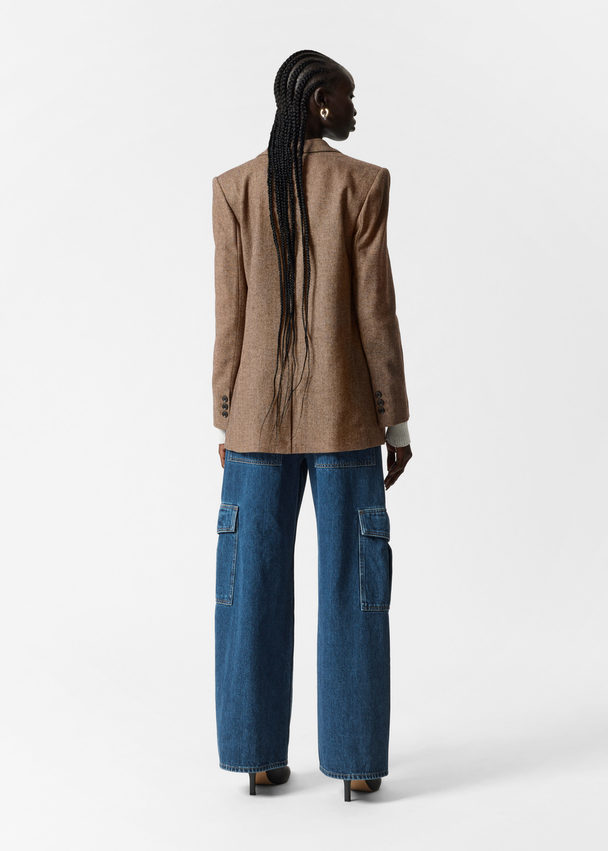 & Other Stories Oversized-Blazer Braun