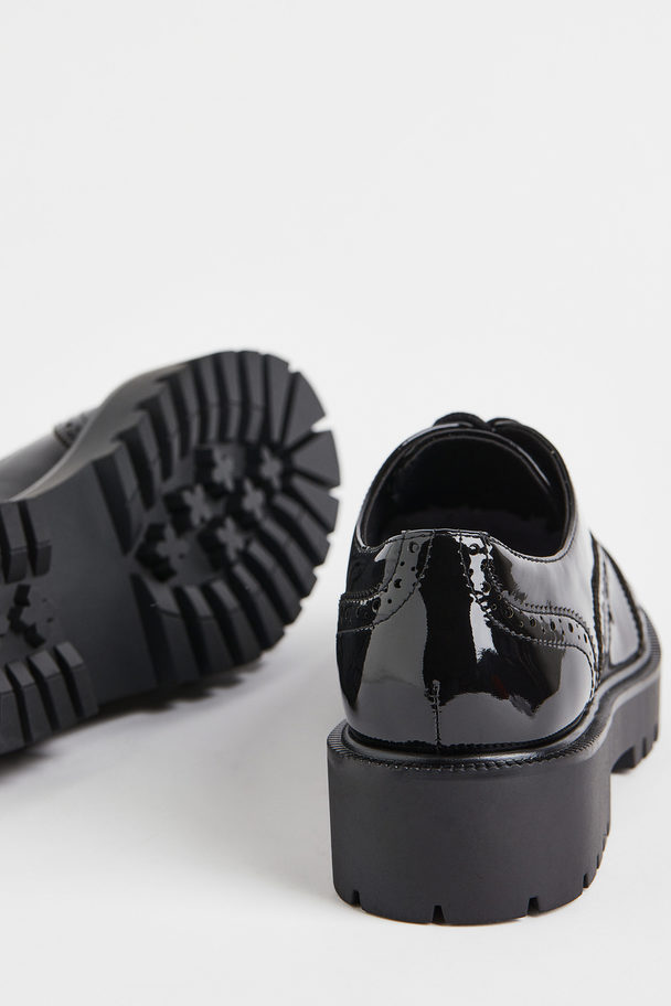 H&M Chunky Derby Shoes Black