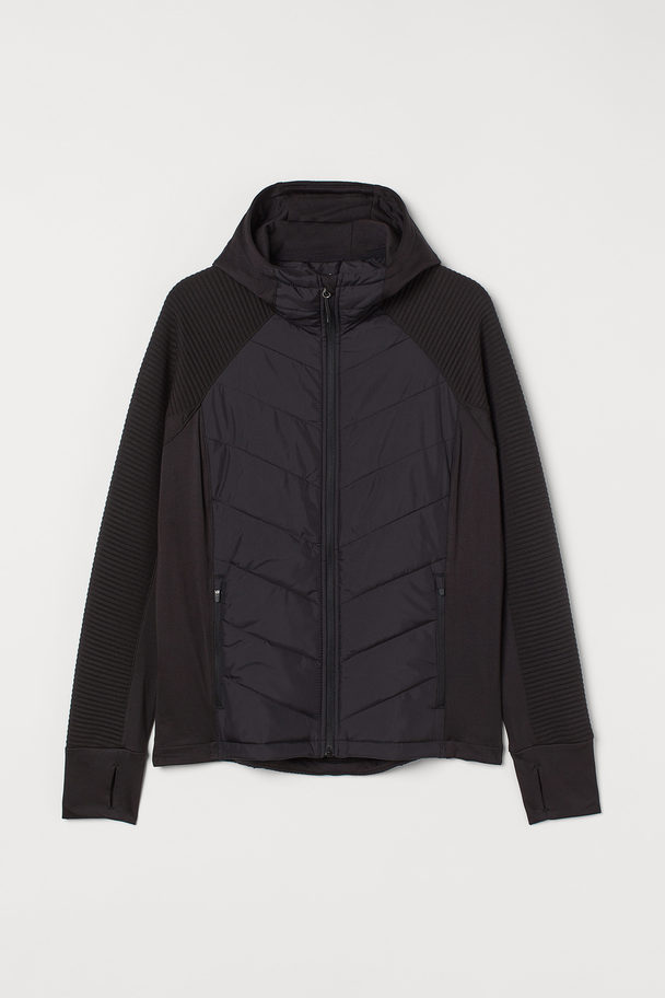H&M H&m+ Padded Outdoor Jacket Black