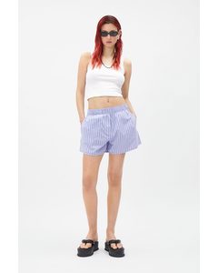 Ava Striped Shorts Lilac Striped