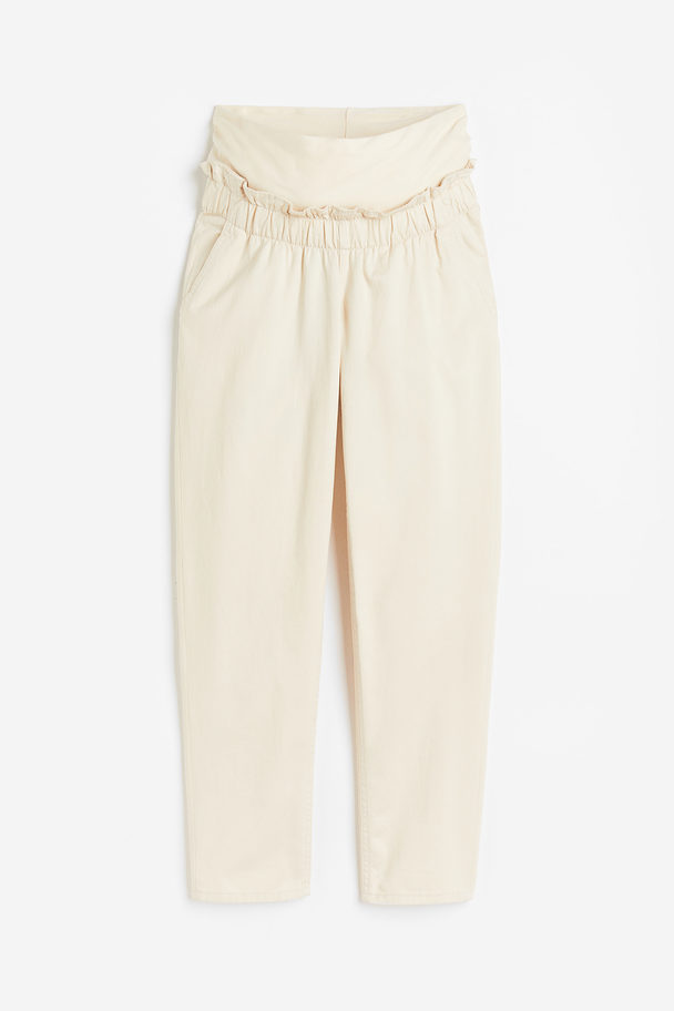 H&M Mama Paperbagjeans Roomwit