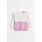 Fine-knit Cotton Jumper Pink/block-coloured