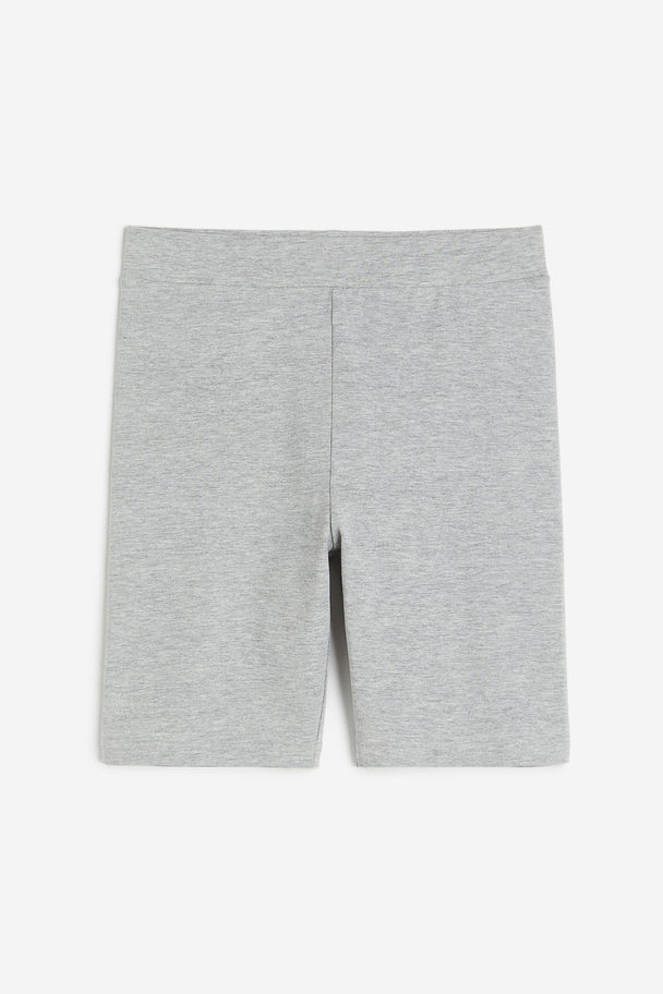 H&M Cycling Shorts Light Grey Marl