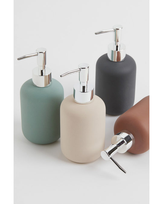 H&M HOME Stoneware Soap Dispenser Dark Grey