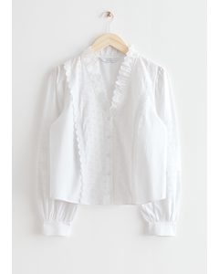 Embroidered Blouse White