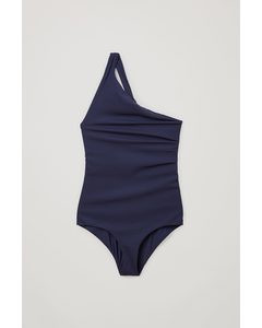 Twisted-back Swimsuit Navy