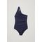 Twisted-back Swimsuit Navy