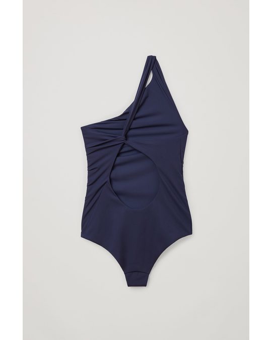COS Twisted-back Swimsuit Navy