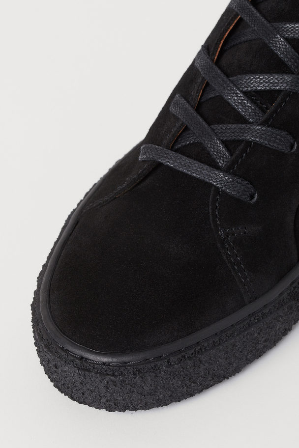 H&M Suede Trainers Black