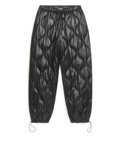 Quilted Trousers Black