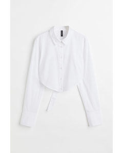 Open-backed Shirt White