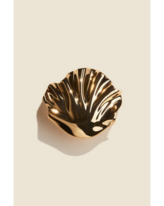 Shell-shaped Hair Clip Gold-coloured