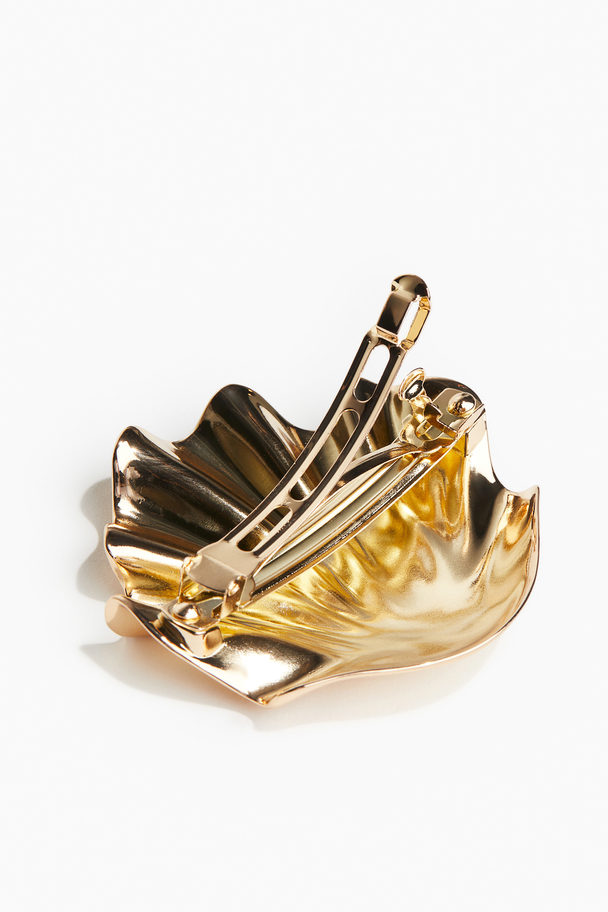 H&M Shell-shaped Hair Clip Gold-coloured