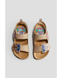 Ankle Strap Sandals Beige/paw Patrol