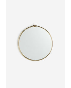 Spiegel mit Knotendetail Goldfarben