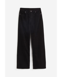 Corduroy Trousers Black