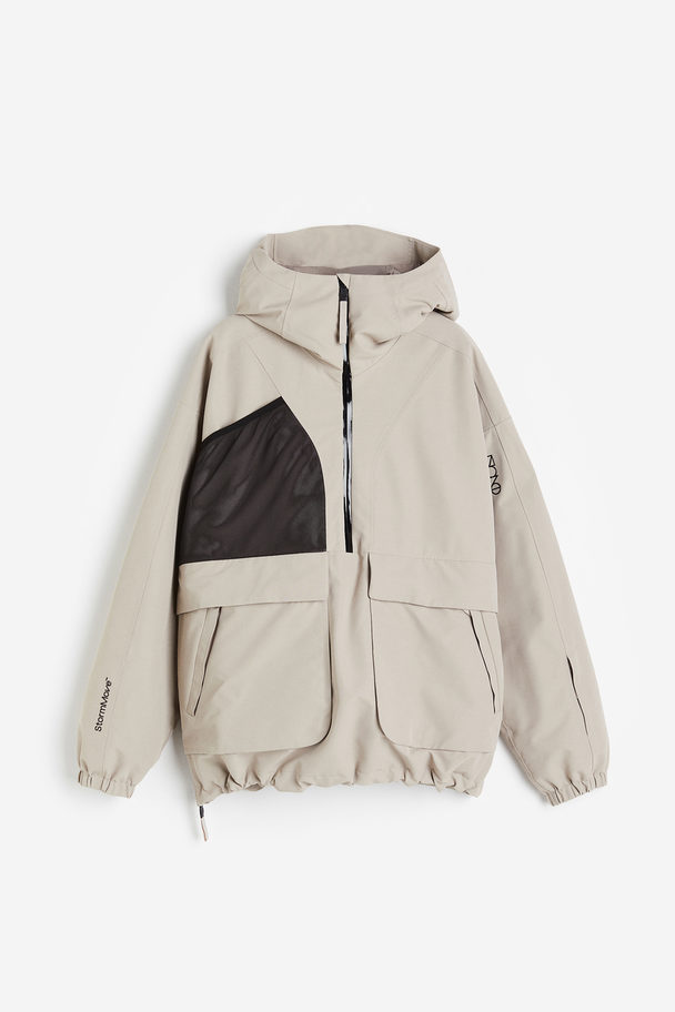 H&M StormMove™ Wattierter Ski-Anorak Hellbeige