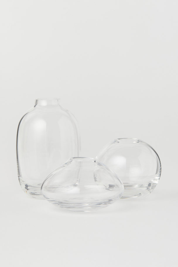 H&M HOME Minivaas Van Helder Glas Transparant