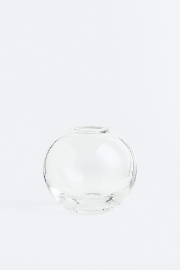 H&M HOME Clear Glass Mini Vase Clear Glass