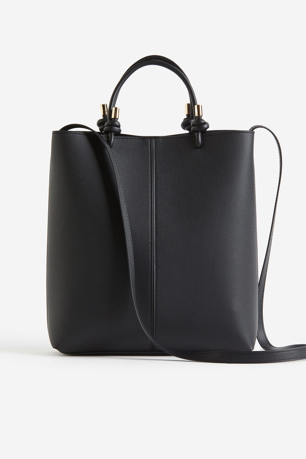 H&M Knot-detail Shoulder Bag Black