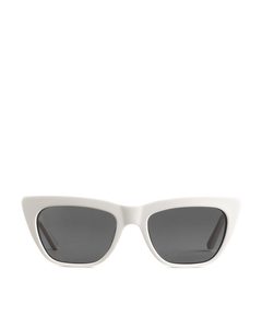 Cat-eye Acetate Sunglasses White