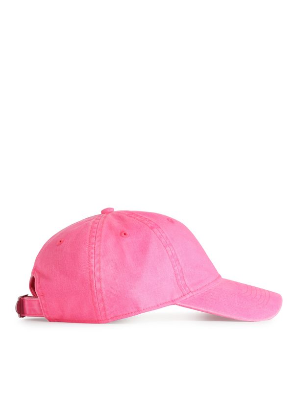 ARKET Cap I Forvasket Bomuldstwill Pink