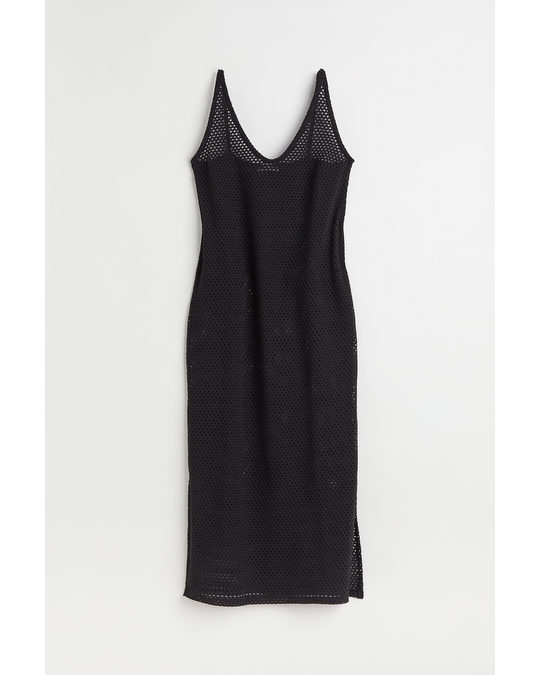 H&M V-neck Slip Dress Black