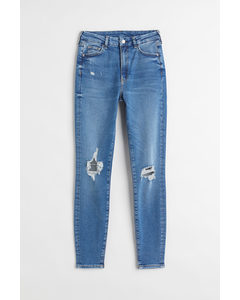Embrace High Ankle Jeans Denimblauw